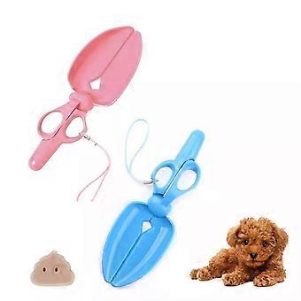 With Hanging Rope Dog Pooper Scooper Plastic Pet Poop Scissor Scoop Walking
