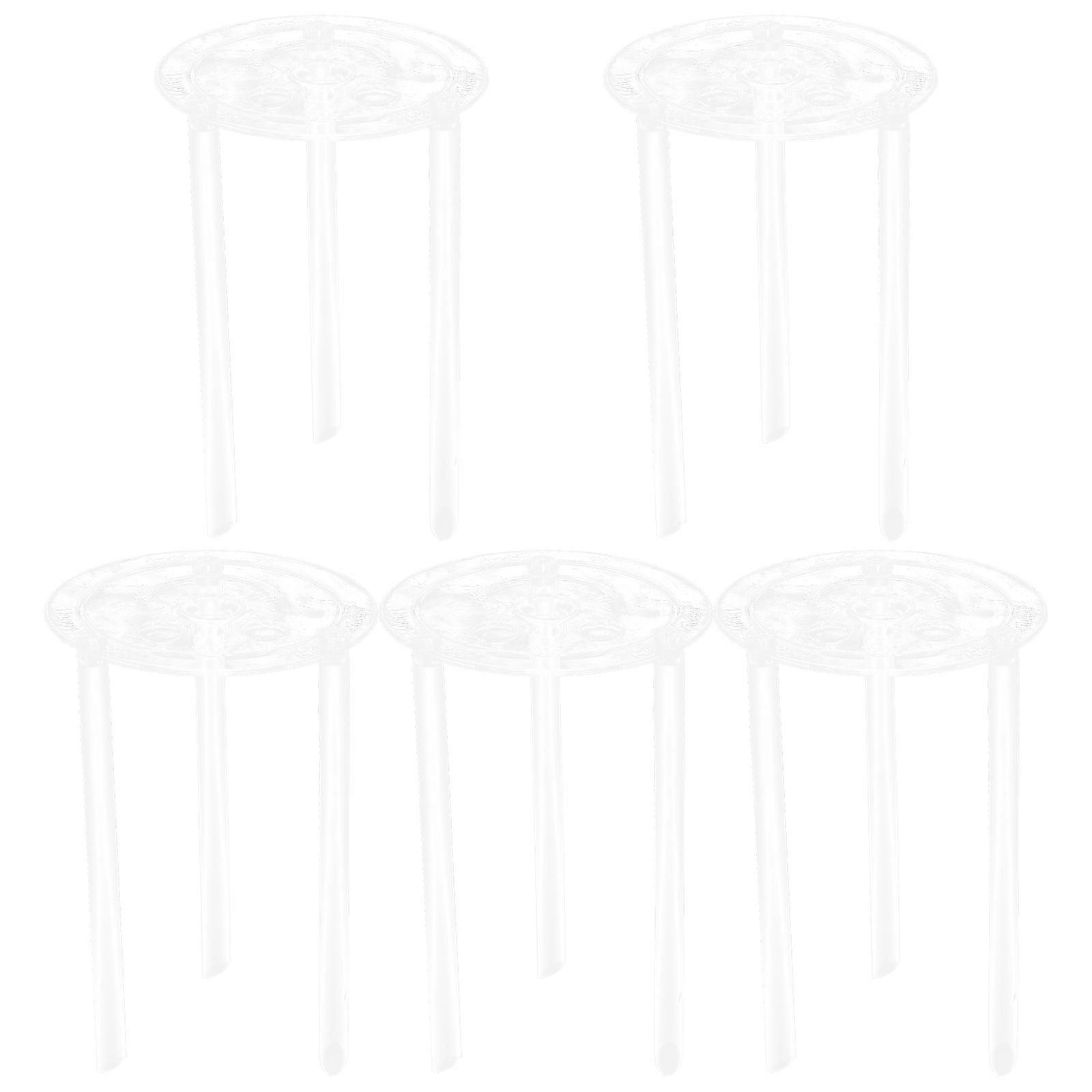 5 Sets Cake Tier Stacking Trays Layered Cake Separator Plates Cake Support Rods