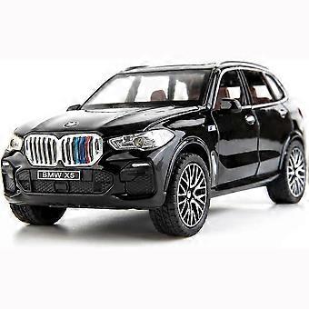 1:32 Compatible for BMW X5 SUV Model Car Toy Zinc Alloy Pull Back Toy Car with Sound and Light for Kids Boy Girl Gift,l