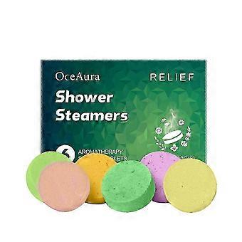 Relaxing Aromatherapy Bath Steam Tablets Multi-Scented Natural Skin Cleanser for Stress Relief, Fatigue Recovery & Spa-Like Experience