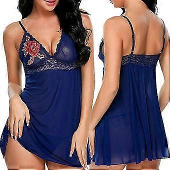 Sexy Damen-Spitzen-Dessous, G-String-Kleid, Nachthemd, Babydoll-Nachtwäsche, Schlafanzug, Neuheit