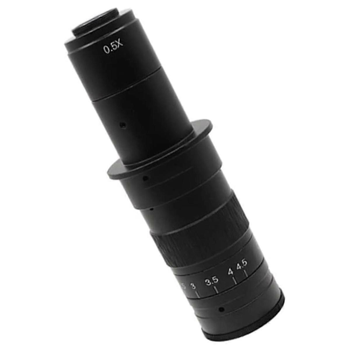 Lab Microscope Accessories Adjustable Magnification C Mount Lens for -Compatible VGA USB Microscope Camera 180X