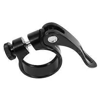 Bike Post Clamp Aluminum Quick Release Seat Post Clamp Black 4Pcs