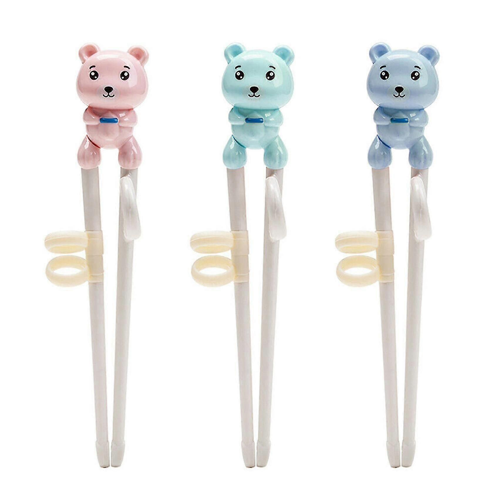 3 Pcs Children Learning Training Chopsticks Kids Practice Tableware