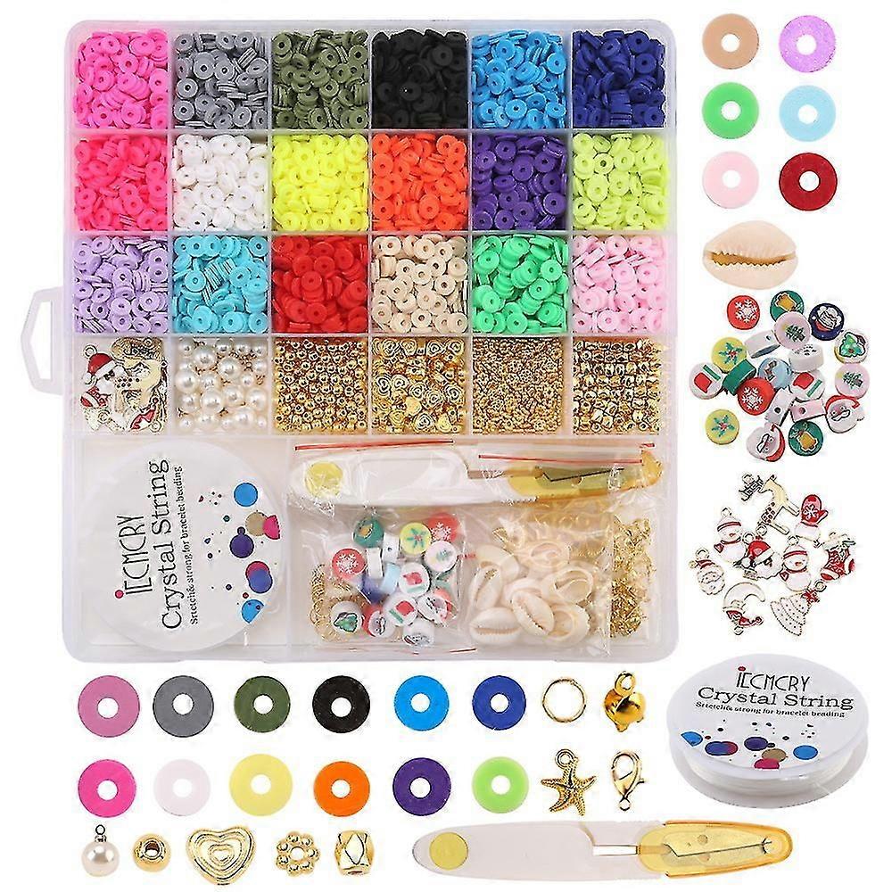 4200pcs Heishi Polymer Clay Pere Kit
