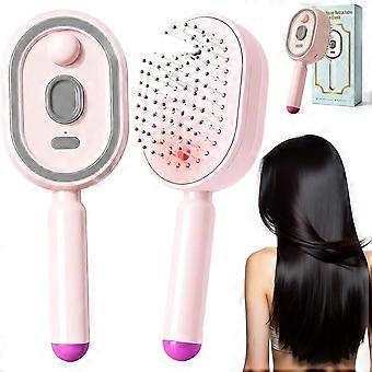 Brosse à coussin d'air 5 en 1, brosse de massage vapeur électrique 2026 pour les cheveux, brosse vapeur | avec doseur d'huile, peigne démêlant rechargeable, vapeur