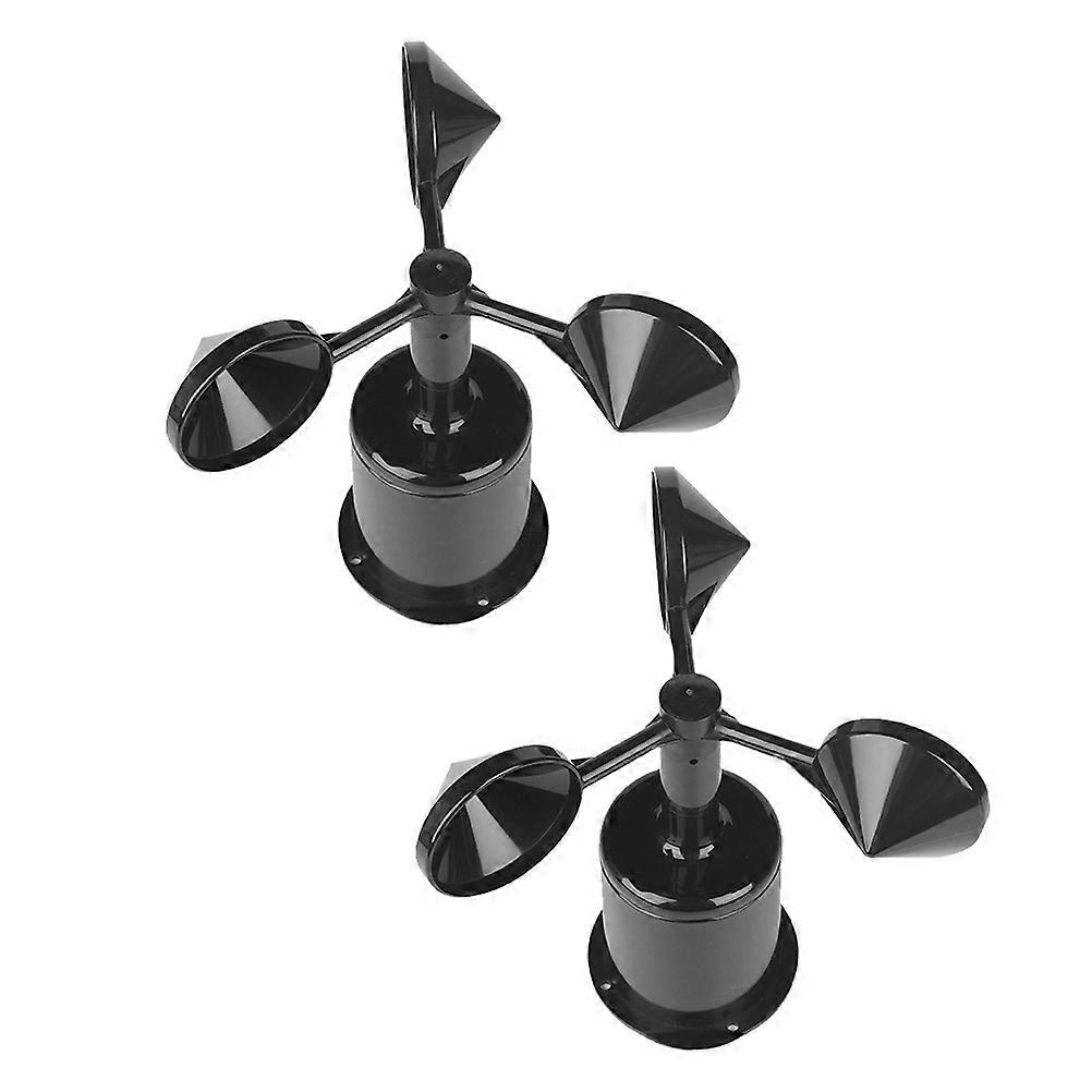 Wind Anemometer Shell for Protective Use 2Pcs Durable Black ABS Covers