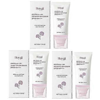Lightweight Daily Sunscreen SPF50 PA+++ No White Cast, Face Sunscreen Long-Lasting UVA/UVB Protection, Makeup Primer Base with Centella Asiatica, Hydr