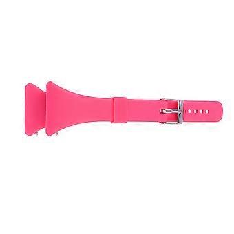 Pulseira de relógio de plástico, estilo fashion, substituição com liberação rápida, rosa.