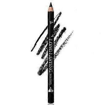 3 kleuren Langdurige waterdichte wenkbrauwpotloden Dubbel gebruik Houten paal Eyeliner Permanente make-up Tatoeage-accessoires