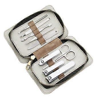 Stainless Steel Nail Clipper Set with Precise Trimming Blades, Compact Manicure Grooming Kit for Travel