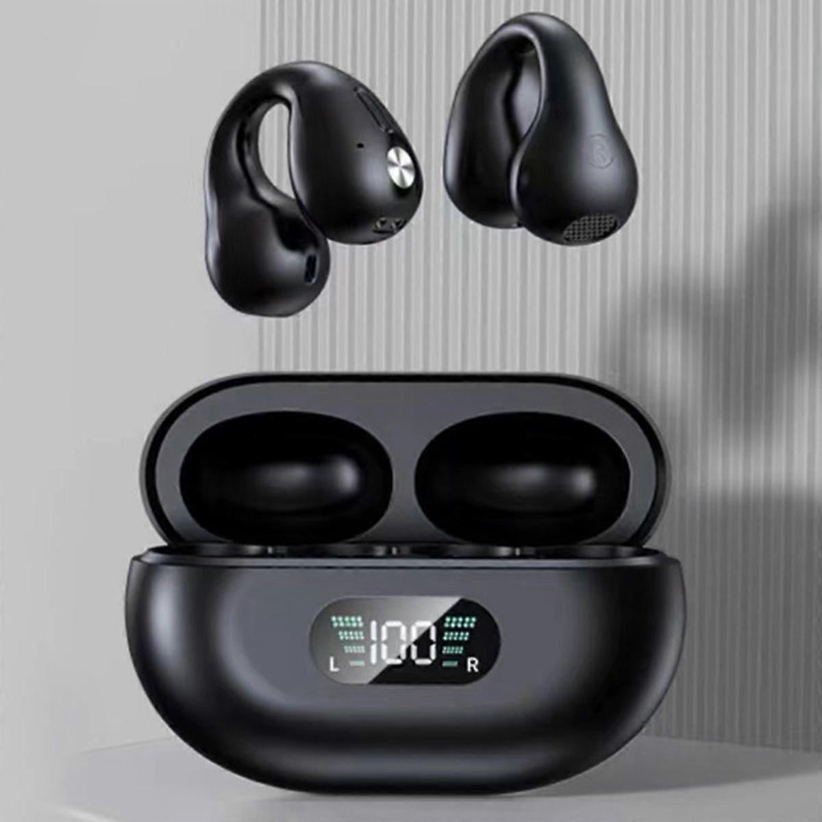 Bluetooth Headphones - - Bone Conduction - Lightweight - Ergonomic - Digital Display
