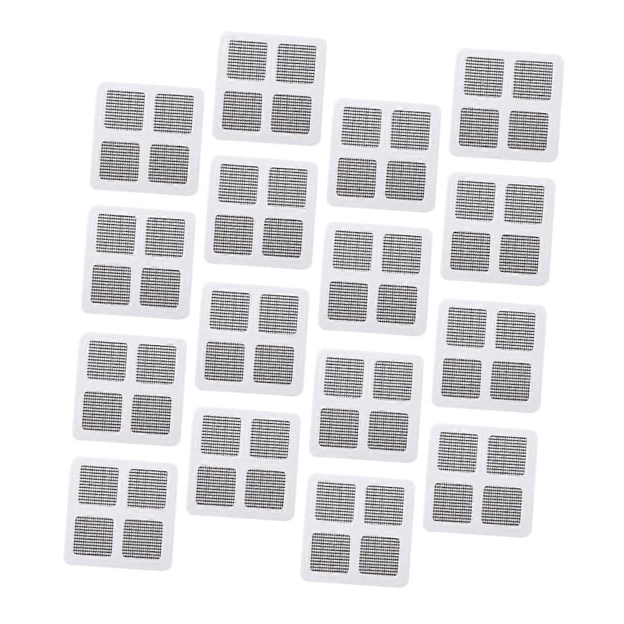 30 Sheets Window Screen  Kit Waterproof Self Adhesive Mesh Patch for Doors and Windows