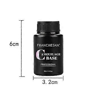FRANCHESKA 14 Färger Nail Art Color Base Gel 2 i 1 Glitter Camouflage Base Gel 30ml Gel Nagellack Naglar Snabbtorkande
