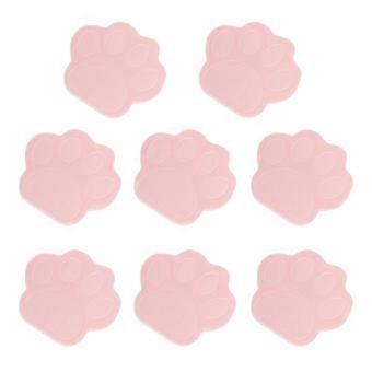 Facial Cleaning Sponge Pink for Makeup 8Pcs Cat Paw Puff Set