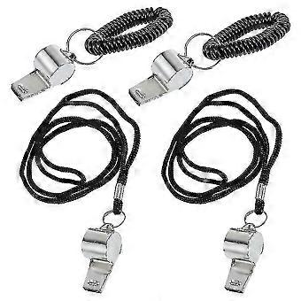 4 Pcs Whistling Football Whistles Compatible with Soccer Referee Matches