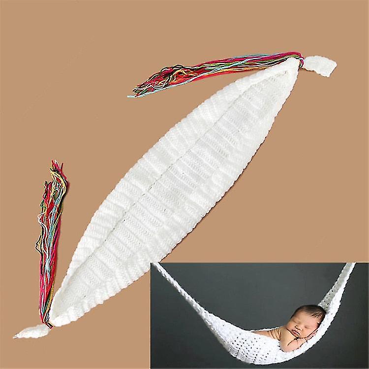 Crochet White Hammock Newborn Baby Photography Props Crochet Baby Hanging