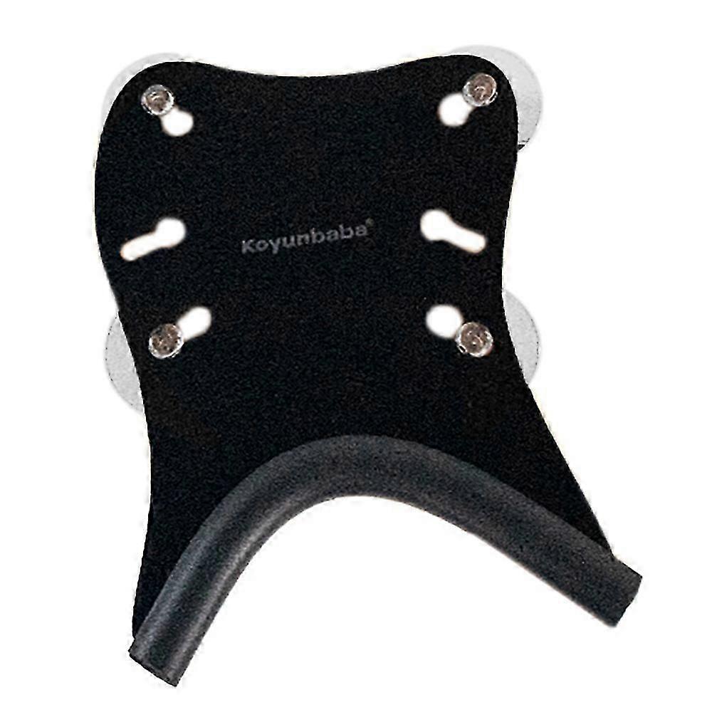 Portable guitar support featuring streamliner suction base