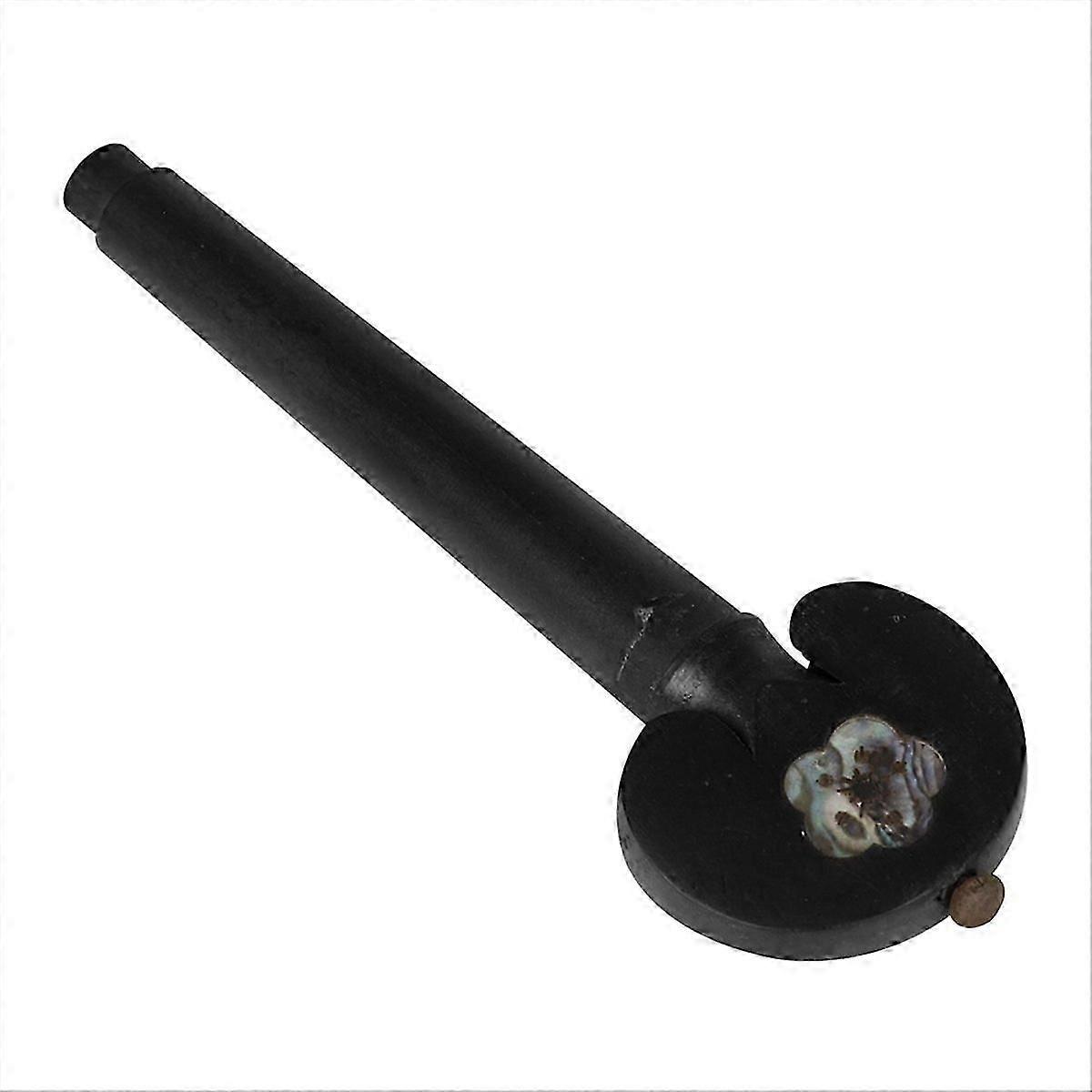 Cello Ebony String Shaft Hand-Carved Abalone Shell Cello Tuning Knob