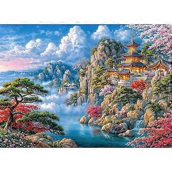 Puzzels voor volwassenen Legpuzzel voor volwassenen Leuke en uitdagende puzzel Tussen bergen en meren TRW074