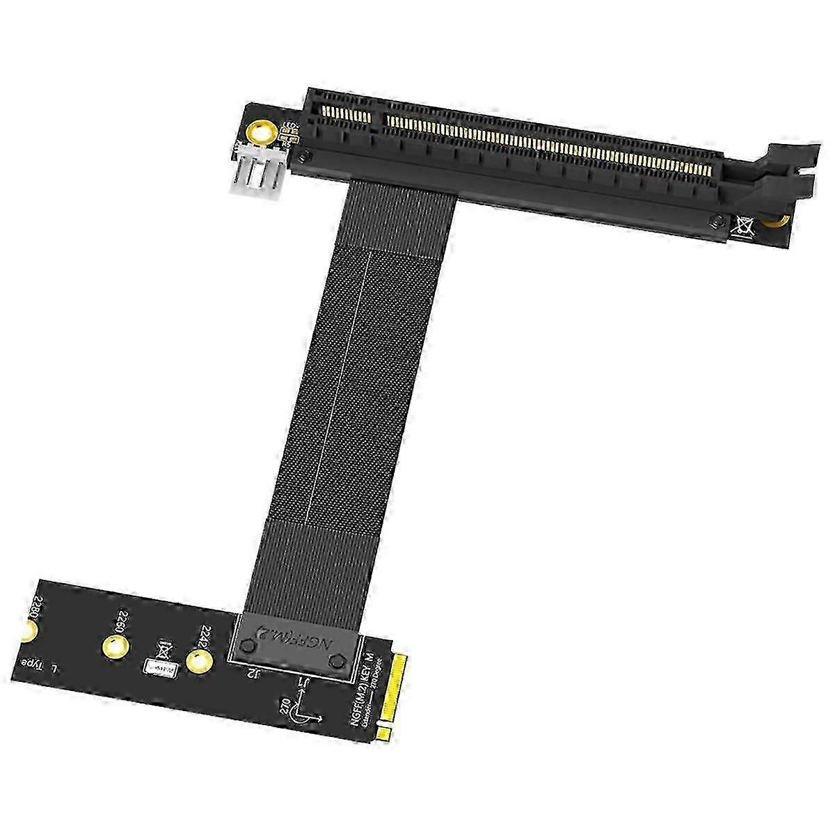 M.2 to PCIe x16 Riser Cable 90°