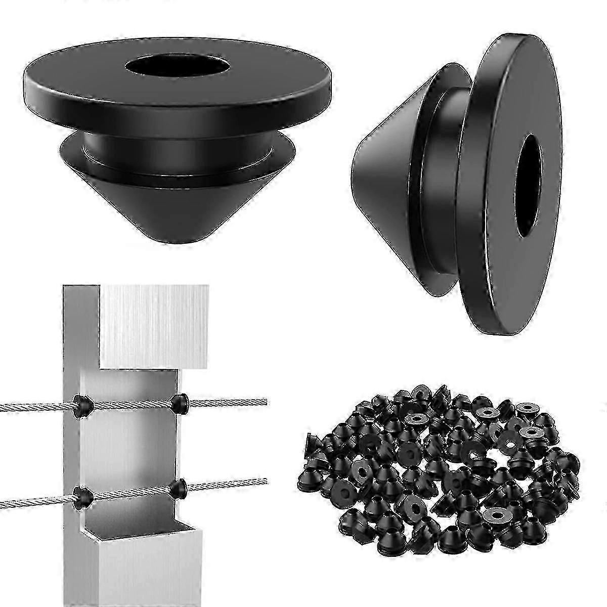 Rubber Cable Protector Sleeves For Metal Railing Posts