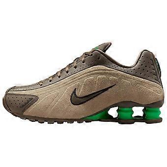 Nike Shox R4 Rutschfeste und abriebfeste Low-Top-Laufschuhe für Damen, Khakibraun, HQ7739-200