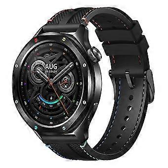 Fluorocarbon Rubber Composite Nylon Watch Strap Compatible with Xiaomi Watch S5 46mm