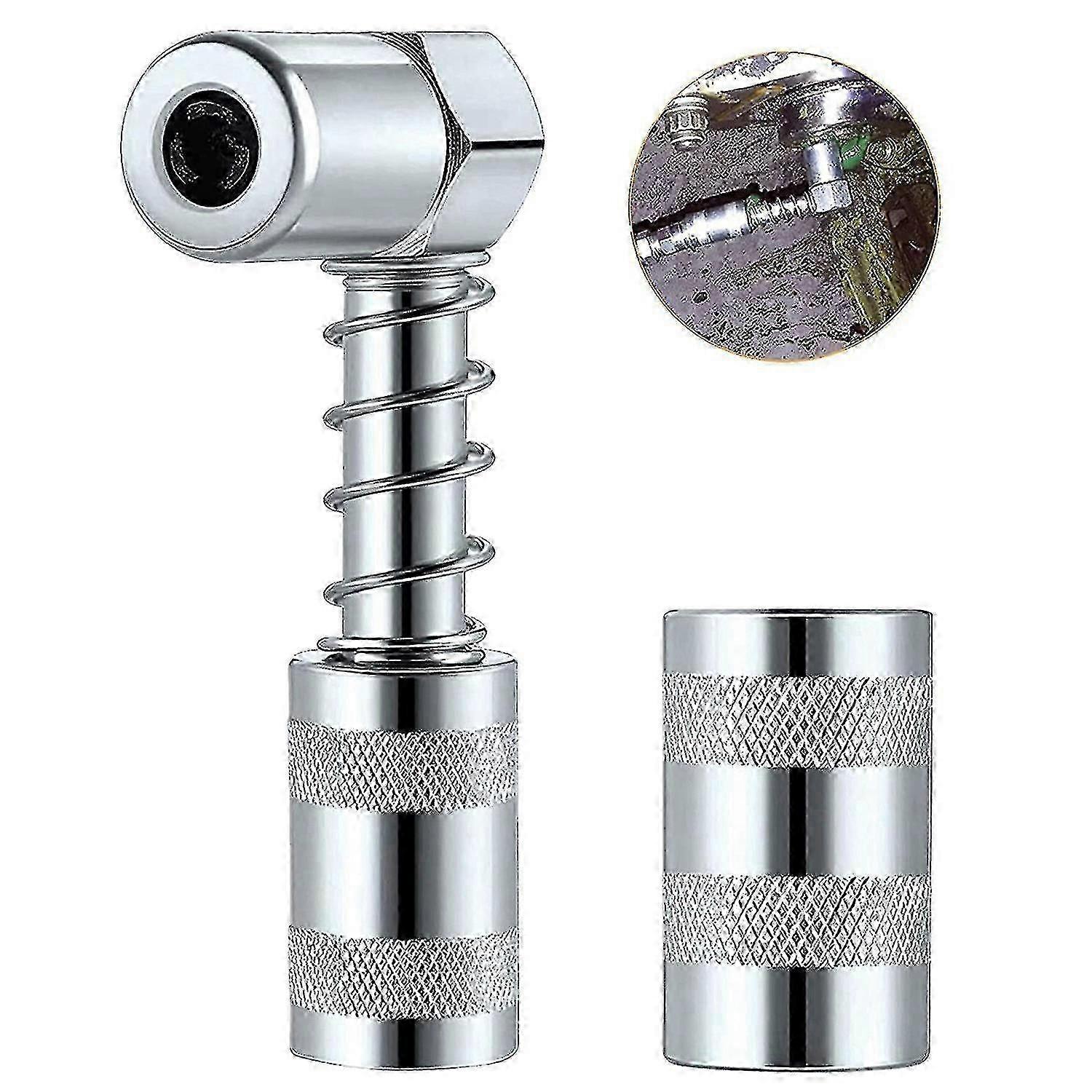 3-Way Grease Nozzle Coupler Adapter