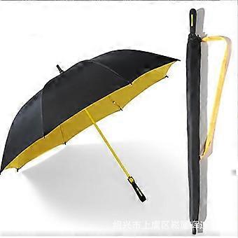 New full fiber straight golf umbrella enlarged thickened color scheme handle car business advertising umbrella printed logo