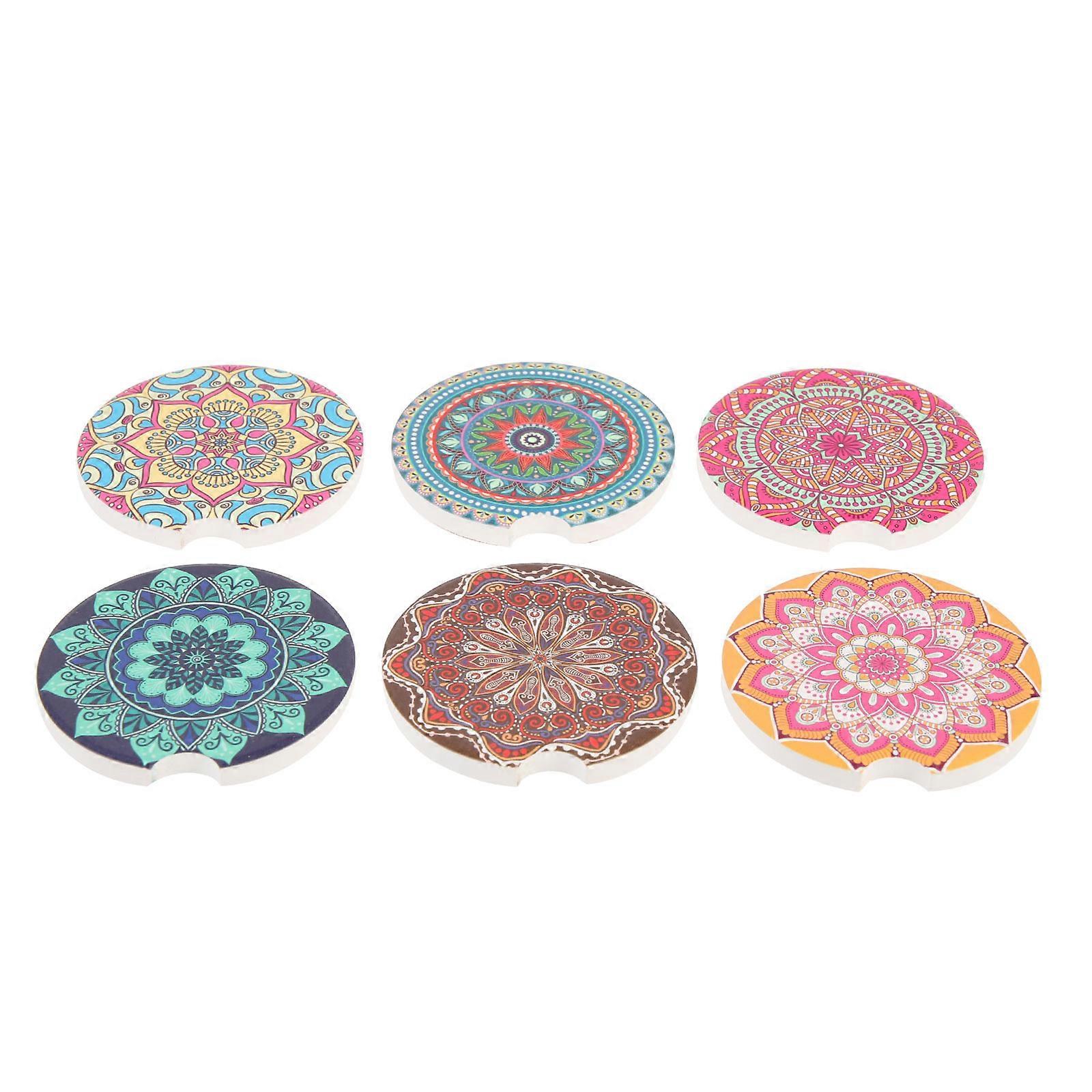 Heat Insulation Coasters Creative Pattern 12Pcs for Home