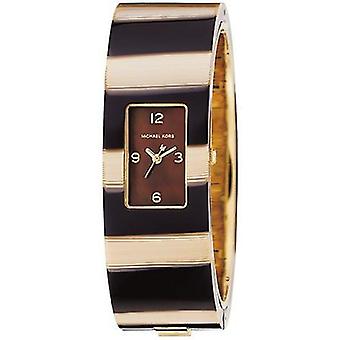 Mkors Trend / gemischte Quarz Analog Damenuhr mit MK4157 vergoldet Edelstahl Armband