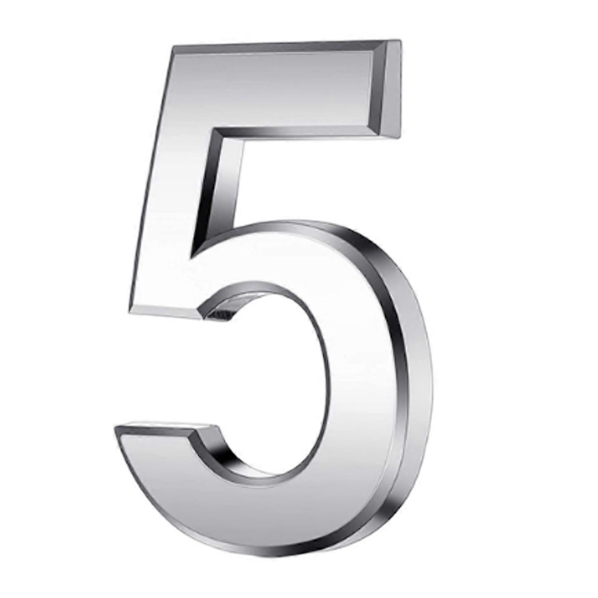 Modern Elegant Chrome House Numbers