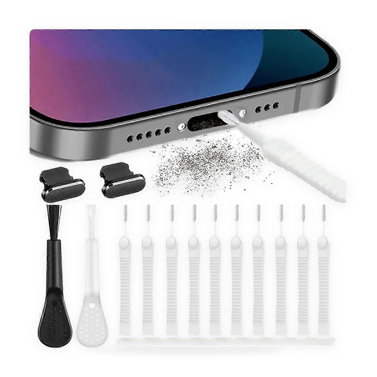 iPhone Mobile Phone Charging Port Dust Plug Cleaner Kit 