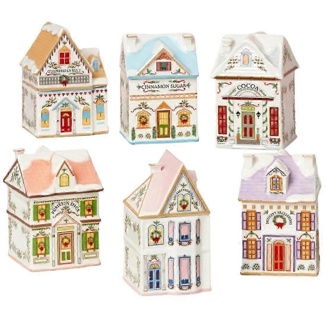Festive Ceramic Spice House Set