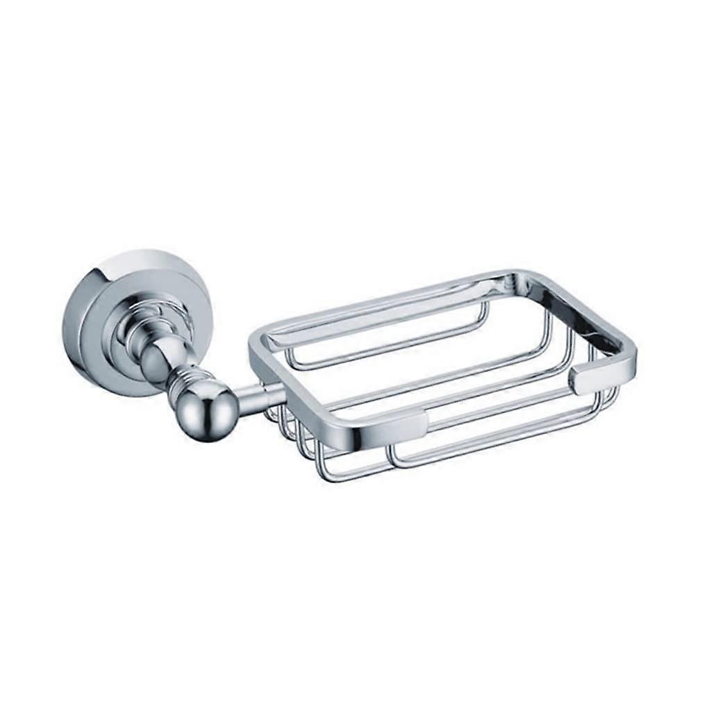 Bathroom Hardware Set Titanium Gold with Chrome Soap Rack, Wall Mounted Complete Bathroom Kit