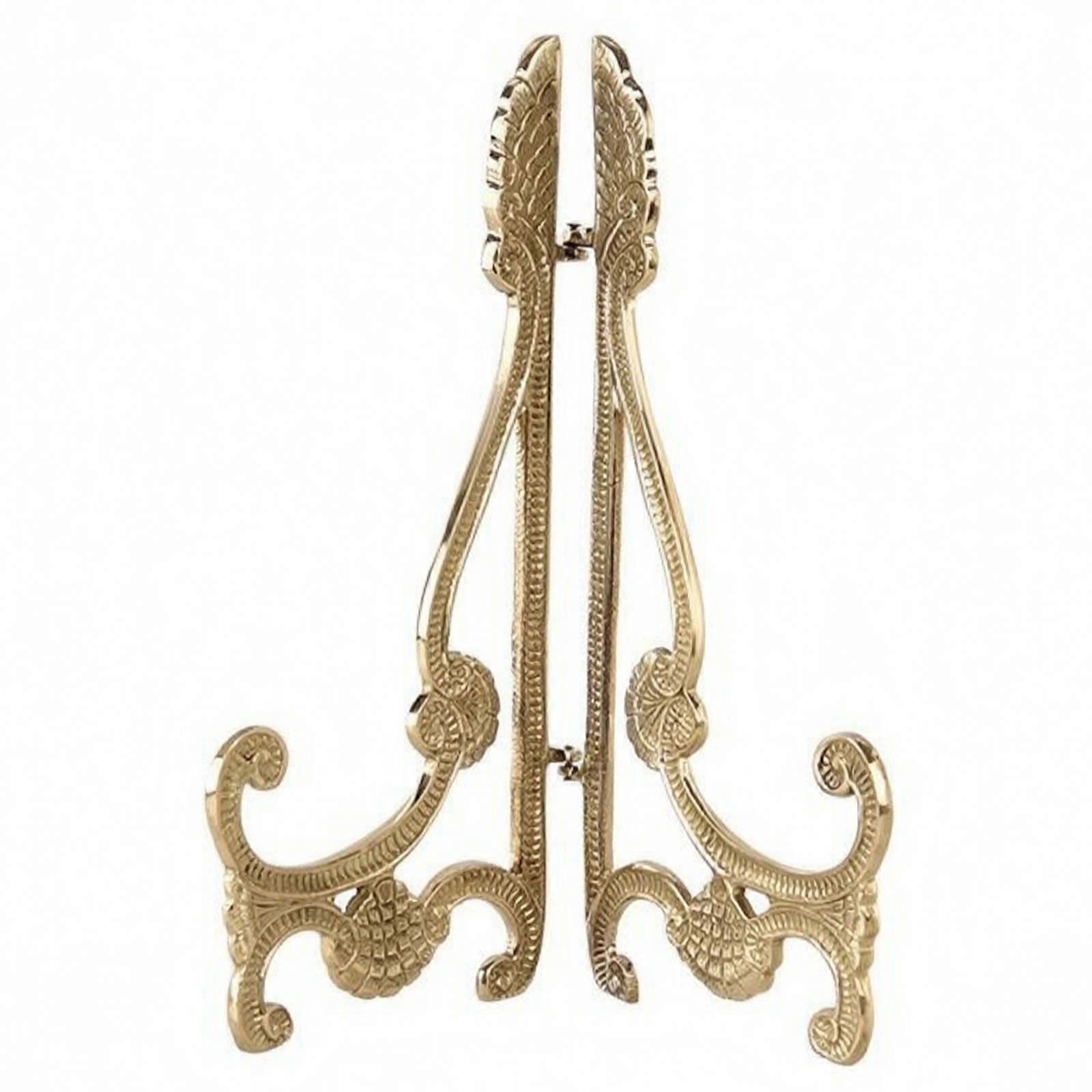 Plate Holder Stable Foldable Decorative Stand with Openwork Frame Wobble-Without