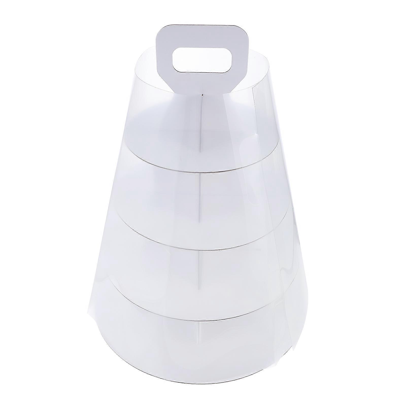 1Set Sweet Dessert Packaging Box compatible with Storage Use Four Layer Cake Organizer