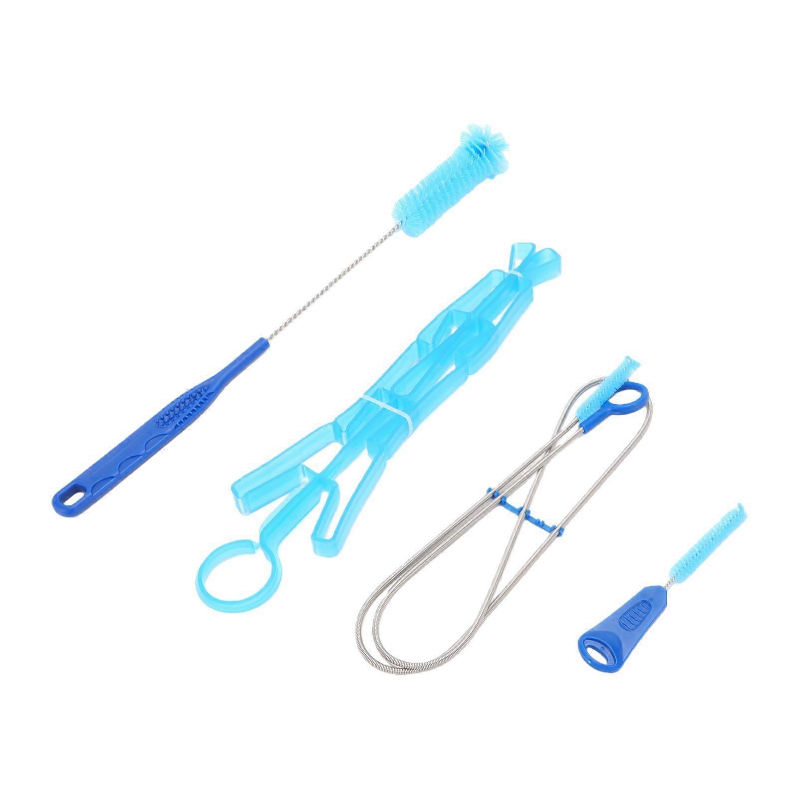 4pcs Hydration Bladder Cleaning Kit Foldable Drying Rack Long Handle Flexible Small Brush Water Bladder Cleaner Set