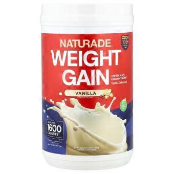 Naturade, Aumento de peso, Vainilla, 1,2 kg (2,5 lb)
