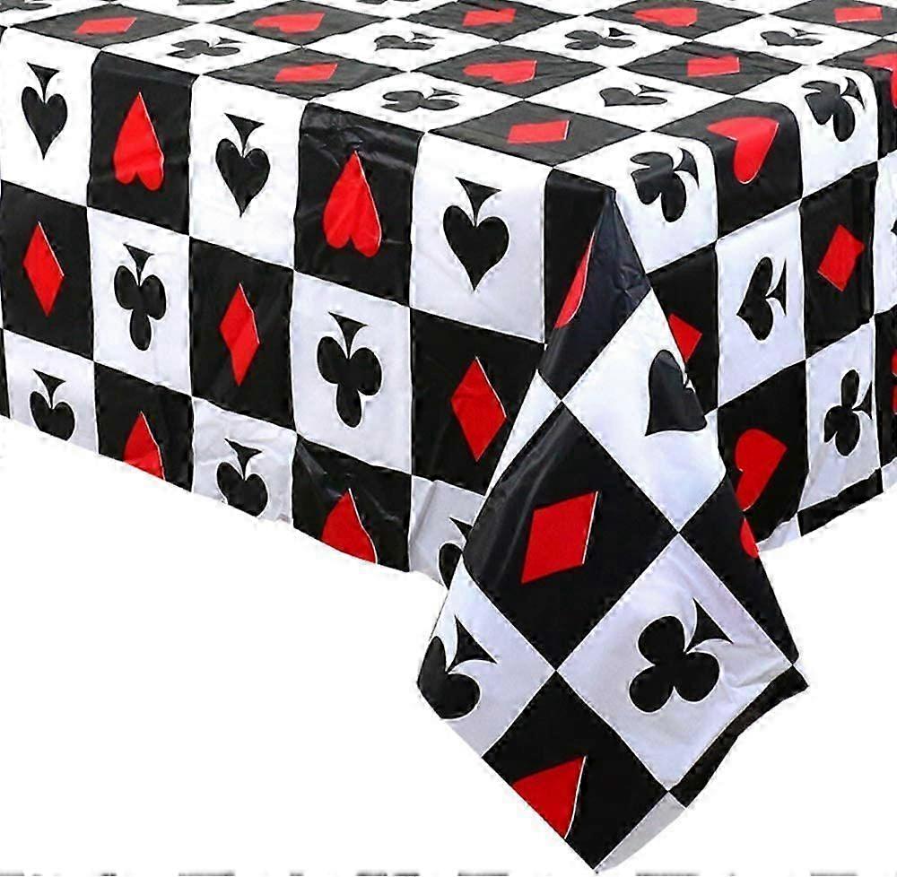 Poker Night Waterproof Table Cloth