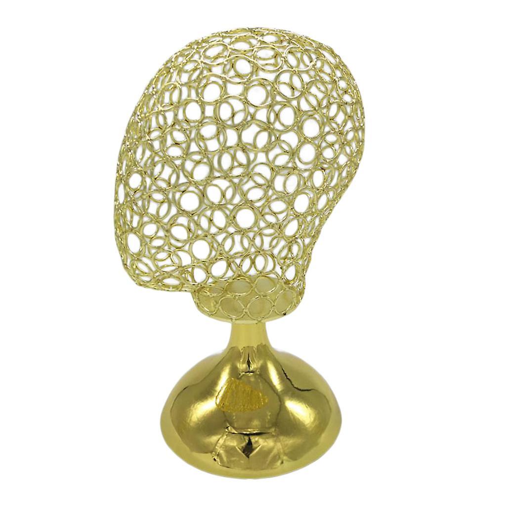 21 '' Perücke Display Schaufensterpuppe Kopf Puppe Kopf Modell für Hut Kappe Schmuck Gold