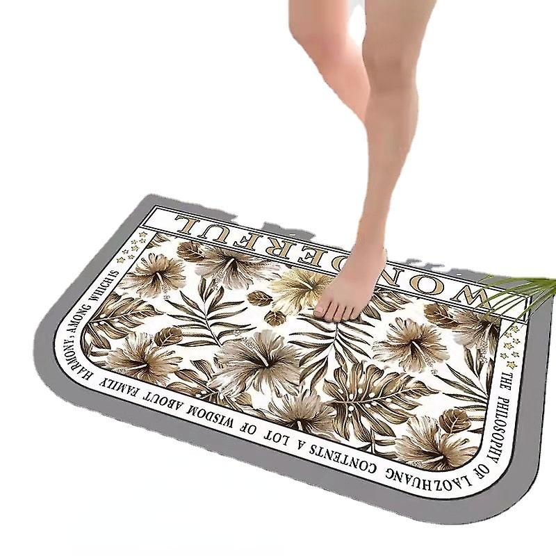 Bath Mat Non Slip Absorbent Shower Bathroom Rug Carpet Diatom Ooze No15