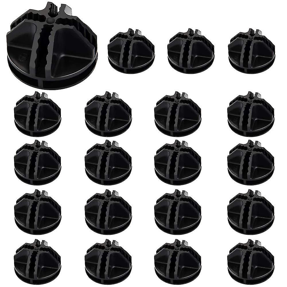 20pcs Wire Cube Plastic Connectors Black Interlocking Plastic Connector Modular Organizer Clasp Buckle Clip For Cube
