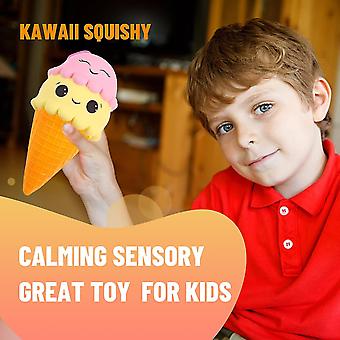 Squishies Ice Cream Jumbo Squishys Slow Rising Kawaii Smiley