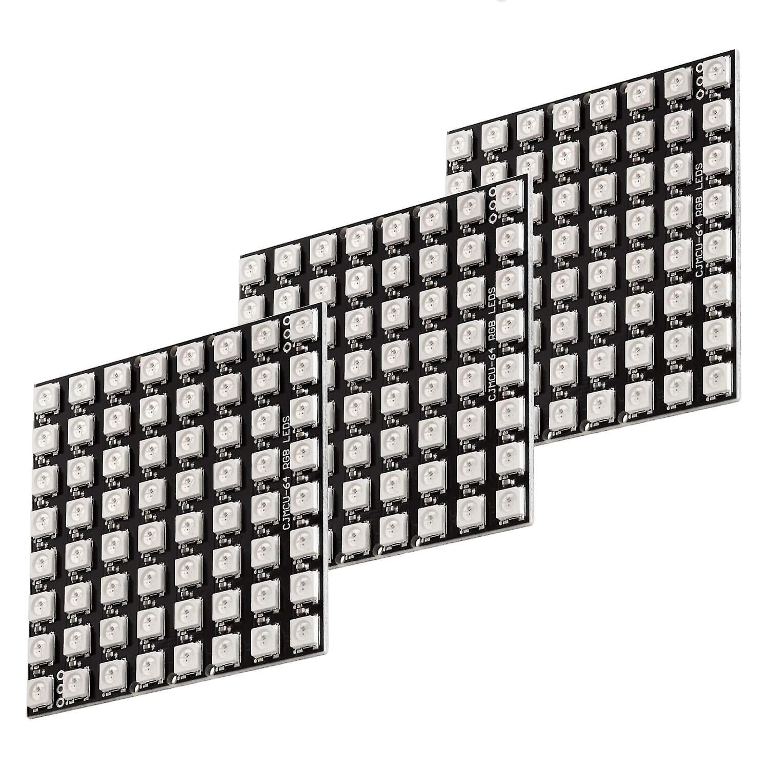 3 x U 64 LED Panel CJMCU-8X8 Module with for and for