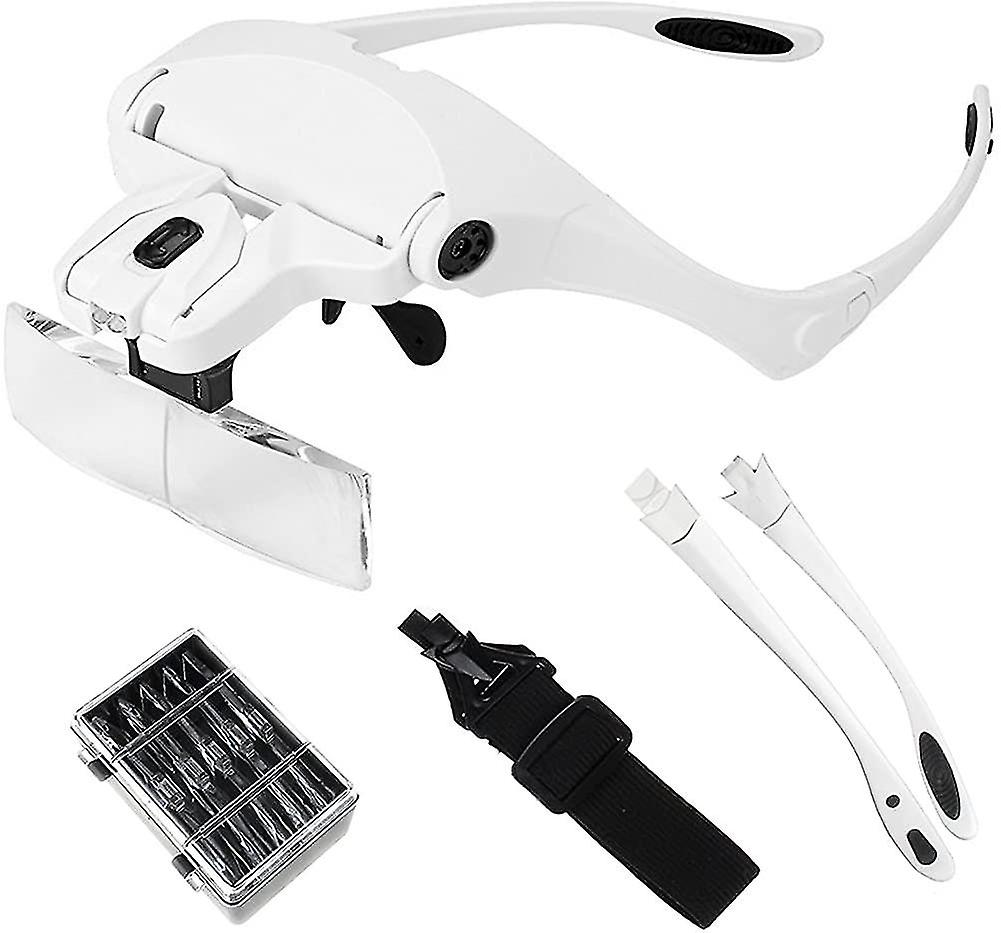 Magnifying Glass Glasses With Led Lighting - Magnifying Glass With 2 Magnifying