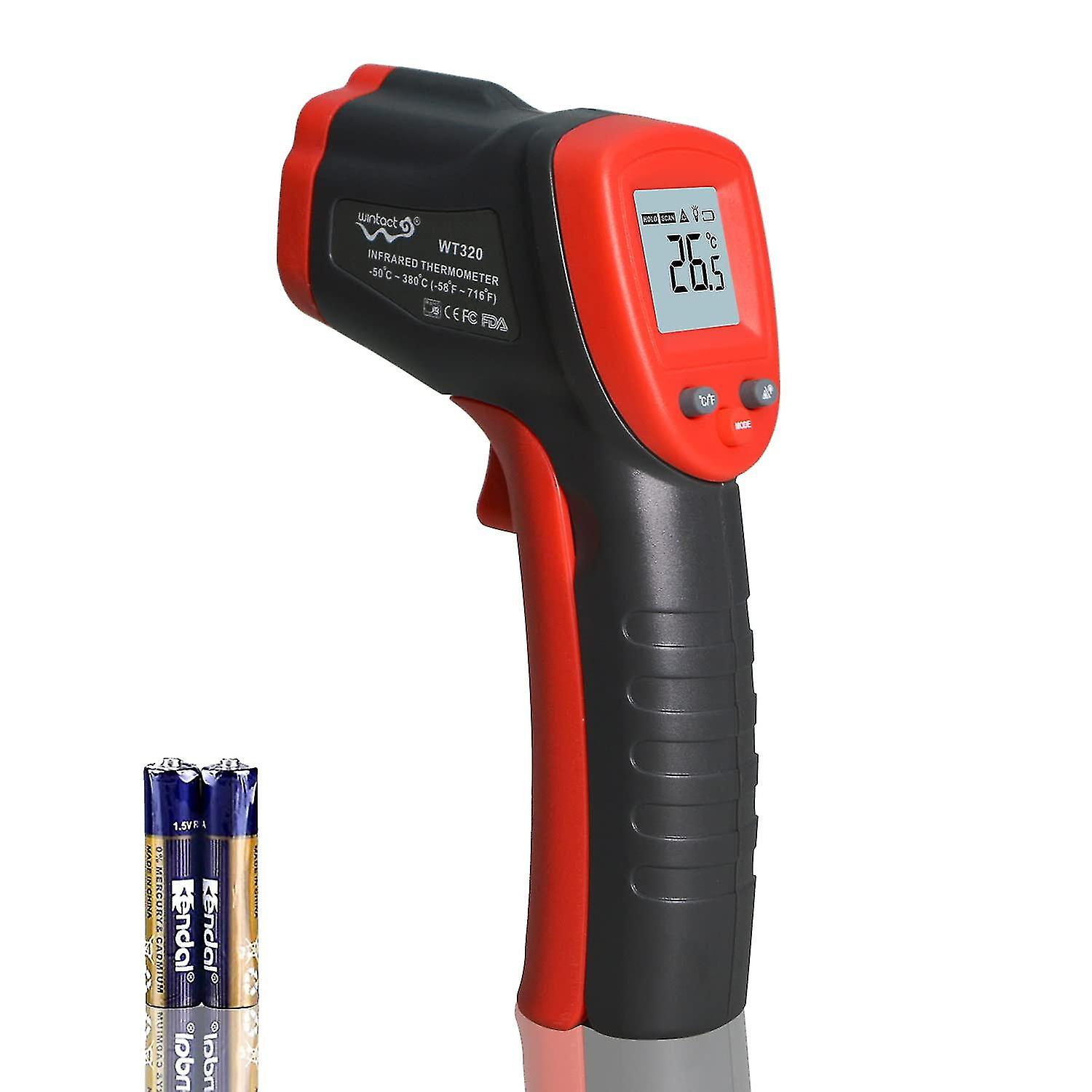 Infrared Thermometer Cooking Digital Temperature Gun -58-752(-50-380) With Max-min Measure (not For People) Digital Infrared Thermometer With Backlit
