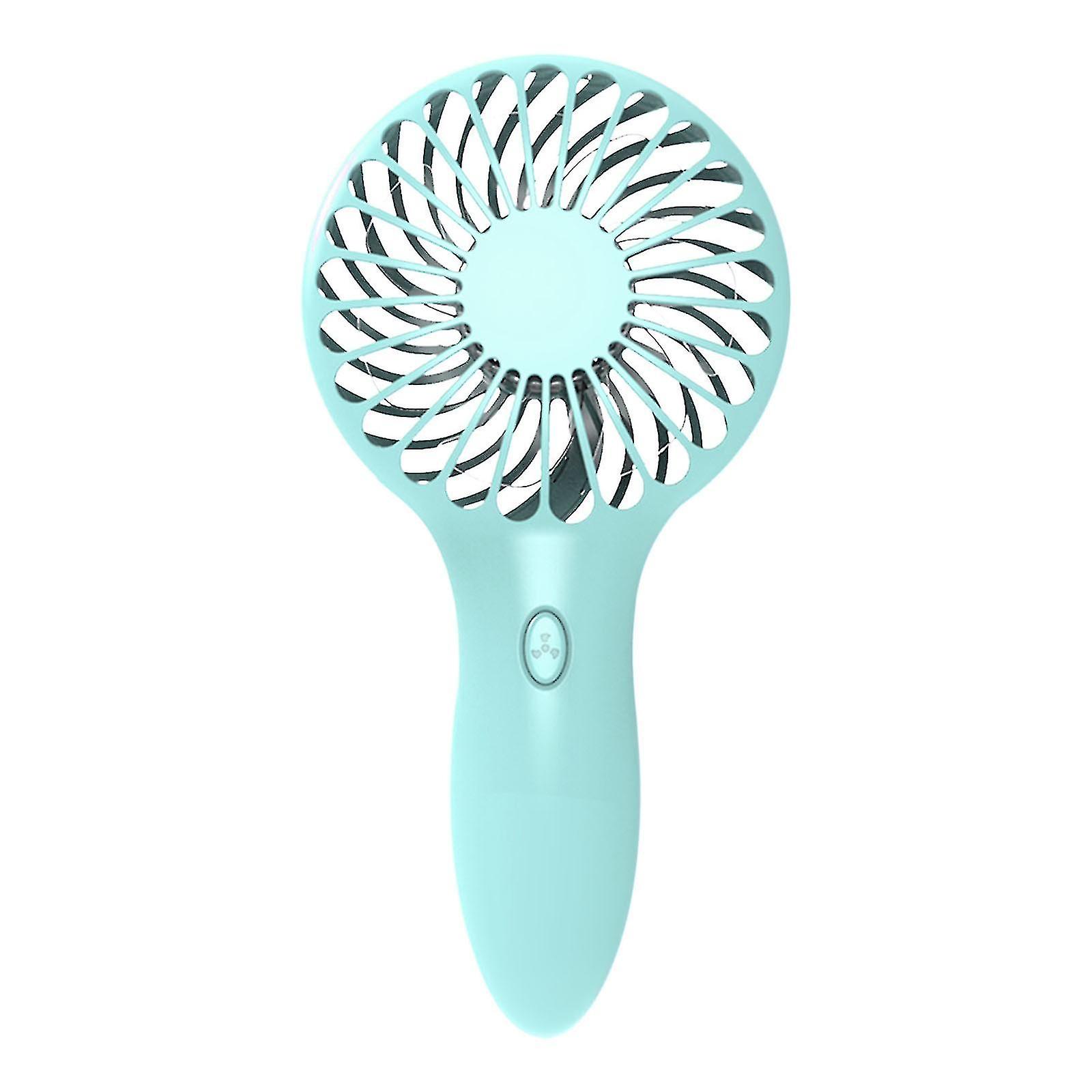 Portable Cartoon Usb Charging Mini Desktop Fan Creative New Handheld Fan With Base