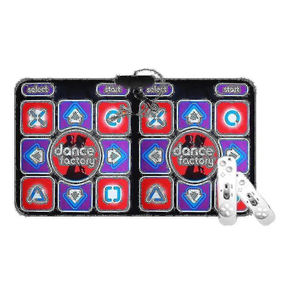 Double Dancing Mat Double User Wired Dance Mat Game Non-slip With 2 Remote Controller Multi-function